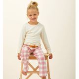 Little Label Pyjama Meisjes Maat 98-104/4Y - roze, Geel - Hartjes - Pyjama Kind - Zachte BIO Katoen