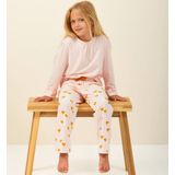 Little Label - Pyjama Set - Roze Bladeren - Zachte BIO Katoen