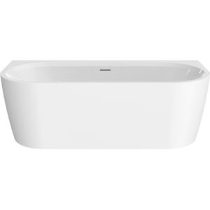 Best Design - Bareiss - Half Vrijstaand Ligbad - Glans Wit - Acryl