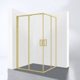 Best Design - Nancy - Douchecabine - Mat Goud - 120x89x210 cm