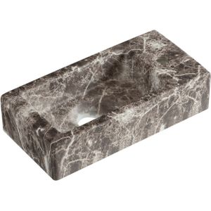 Fontein Best Design Allure 36x18x9 cm Rechts Marmer Bruin