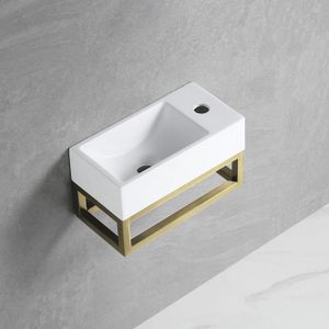 Best Design - R-Line Nancy - Fonteinset - Mat Goud - Inclusief Frame