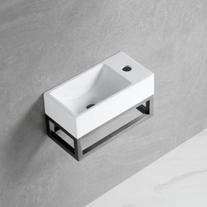Best Design R-Line - Fonteinset - Glanzend Wit - Gunmetal Frame