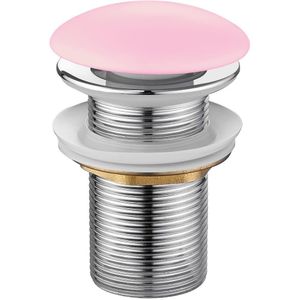 Afvoerplug - Keramisch - Mat Roze - 5/4" x 80 mm