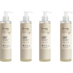 Derma Eco Shampoo - 4 x 250 ML - Parfumvrij