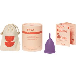 DivineCup menstruatiecup - Royal Purple - maat L - soft