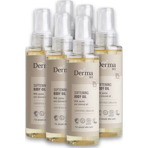 Derma Eco Voordeelverpakking - Lichaamsolie - 6 x 150 ML - Hypoallergeen - Parabeenvrij - Veganistisch