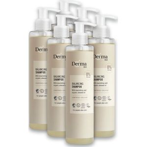Derma Eco - Shampoo - 6 x 250 ML - Hypoallergeen - Vegan - Natuurlijk
