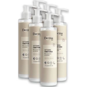 Derma Eco Voordeelpakket Conditioner - 6 x 250 ML - Vegan - Hypoallergeen - Glanzend Haar