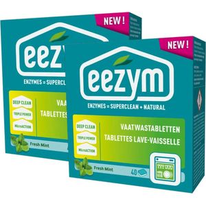 Eezym Vaatwastabletten - Fresh Mint - 2 stuks - Deep Clean