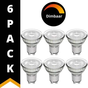 ProDim LED GU10 lampen - Dimbaar - Warm wit licht - 4W (40W) - 6 LED GU10 spots