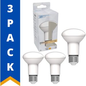 ProLong LED Lamp E27 - Reflector R63 - 7W vervangt 60W - Warm wit licht - 3 Reflectorlampen - Ledlampen