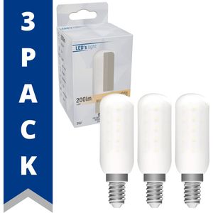 ProLong LED Lamp T25 voor koelkast  - Kleine E14 fitting - 3W - 3 lampen