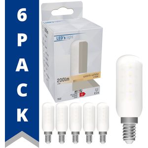 ProLong - LED Lamp T25 - Koelkastlampje - Kleine E14 fitting - 3W - 6 stuks