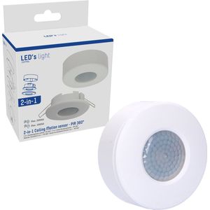 2in1 Bewegingsmelder plafond - Bewegingssensor & Daglichtsensor - Wit