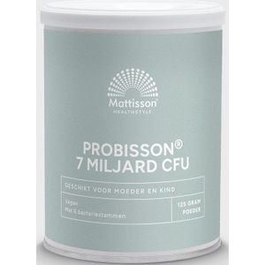 Mattisson - Probiotica 7 miljard CFU - Voedingssupplement Darmflora - Vegan - Voor Moeder & Kind - 125 Gram
