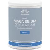 Mattisson - Magnesium Citraat Malaat Poeder 195 mg - 13% Elementair magnesium - 125 Gram