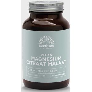 Mattisson - Magnesium Citraat Malaat Capsules 86 mg - 120 Capsules