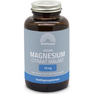 Mattisson HealthStyle Magnesium Citraat Malaat 78mg