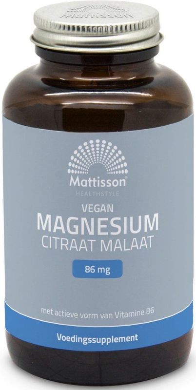 Mattisson - Magnesium Citraat Malaat Capsules 86 mg - 120 Capsules