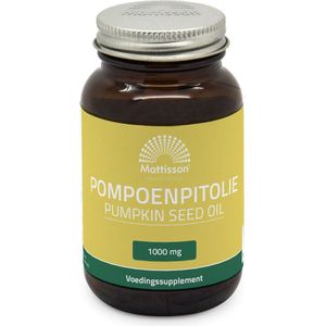 Mattisson Pompoenpitolie met vitamine E 1000mg 60 Capsules
