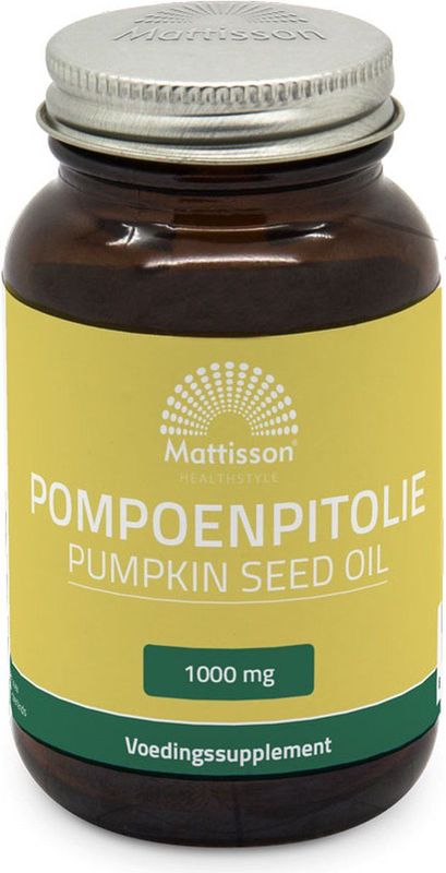 Mattisson - Pompoenpitolie met vitamine E - 1000mg - 60 capsules