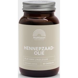 Mattisson - Hennepzaadolie - 1000mg - 60 Capsules