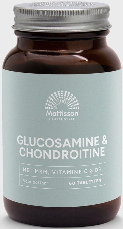 Mattisson Glucosamine Chondroïtine met MSM, Vitamine C & D3 60 tabletten