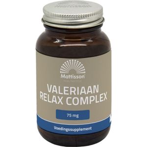 Mattisson - Valeriaan Relax Complex 75 mg - Voedingssupplement - 60 Capsules