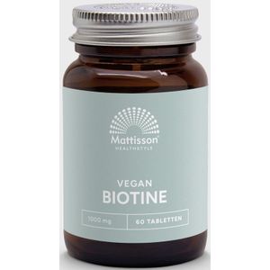 Mattisson - Biotine 1000mcg - Vitamine B8 - Supplement - 60 Tabletten