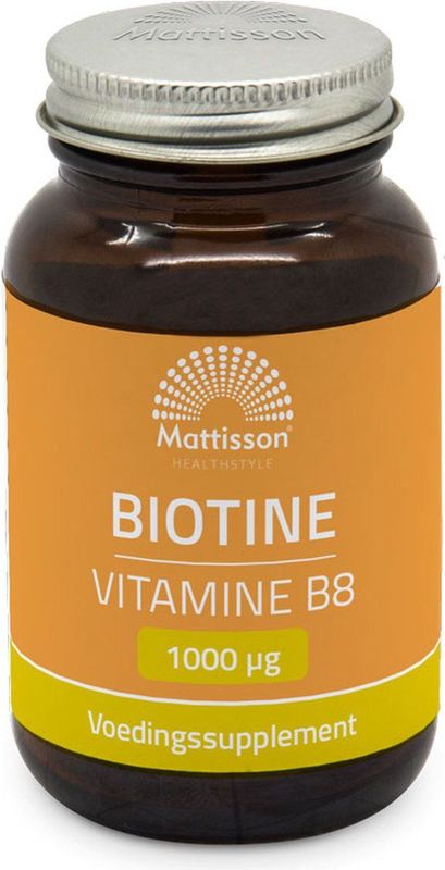 Mattisson - Biotine 1000mcg - Vitamine B8 - Supplement - 60 Tabletten