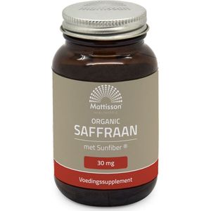 Mattisson Organic saffraan 30 mg 60 vcaps