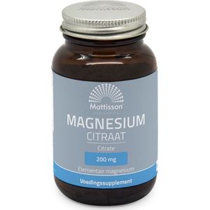 Mattisson Magnesium citraat 200 mg 60 tabletten