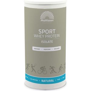 Mattisson - Whey Protein Isolaat - Whey Isolate Eiwitpoeder - 93% Eiwit - 500 Gram