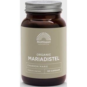 Mattisson - Biologische Mariadistel Capsules 250mg - Maria Distel Voedingssupplement - 120 Capsules