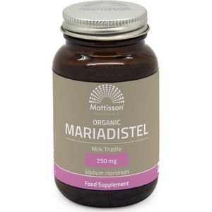 Mattisson - Biologische Mariadistel Capsules 250mg - Maria Distel Voedingssupplement - 120 Capsules