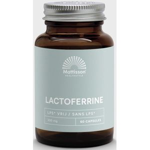 Mattisson - Lactoferrine 95% 300mg - Lichaamseigen Ijzerbindend Eiwit - 60 Capsules