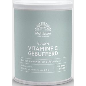 Mattisson Vitamine C gebufferd calcium & magnesium ascorbaat 250 Gram