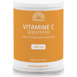 Mattisson Vitamine C gebufferd calcium & magnesium ascorbaat 250 Gram