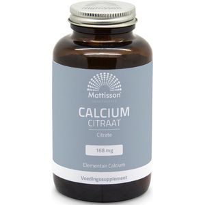 Mattisson - Calcium Citraat 168mg - Elementair Calcium - 120 Capsules