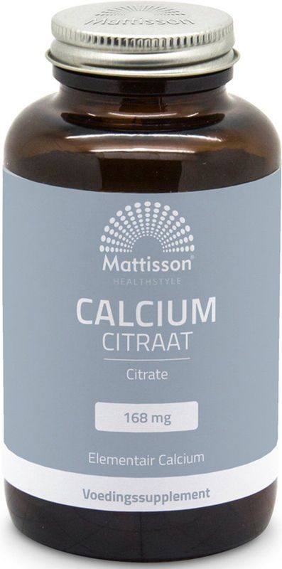 Mattisson - Calcium Citraat 168mg - Elementair Calcium - 120 Capsules