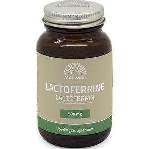 Mattisson - Lactoferrine 95% 500 mg - Lichaamseigen Ijzerbindend Eiwit - Supplement - 60 Capsules