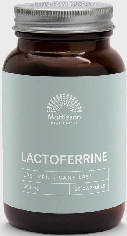 Mattisson - Lactoferrine 95% 500 mg - Lichaamseigen Ijzerbindend Eiwit - Supplement - 60 Capsules