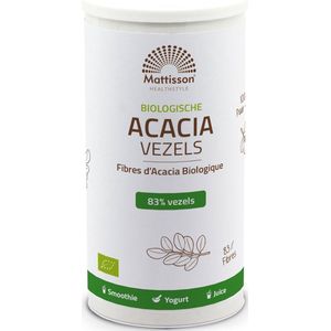 Mattisson - Biologische Acacia Vezels - 83% Vezels - Prebiotica - 200 Gram