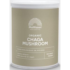 Mattisson - Biologisch Chaga Mushroom Poeder - 100 gram