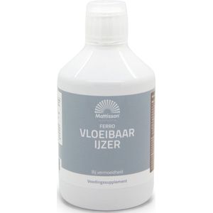 Mattisson - Ferro Vloeibaar IJzer - IJzer Supplement met Vitamine C & B - Voedingssupplement Vermoeidheid & Energieniveau - 500ml