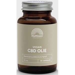 Mattisson - CBD Olie 50 mg - Cannabidiol (CBD) - In Nederland Gekweekt - 30 Capsules