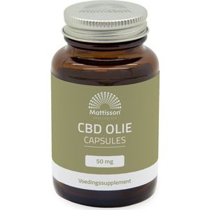 Mattisson CBD olie 50mg 30 Capsules