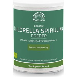 Mattisson organic chlorella spirulina  125 Gram