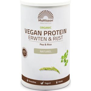 Mattisson Vegan protein erwten & rijst naturel bio 500g